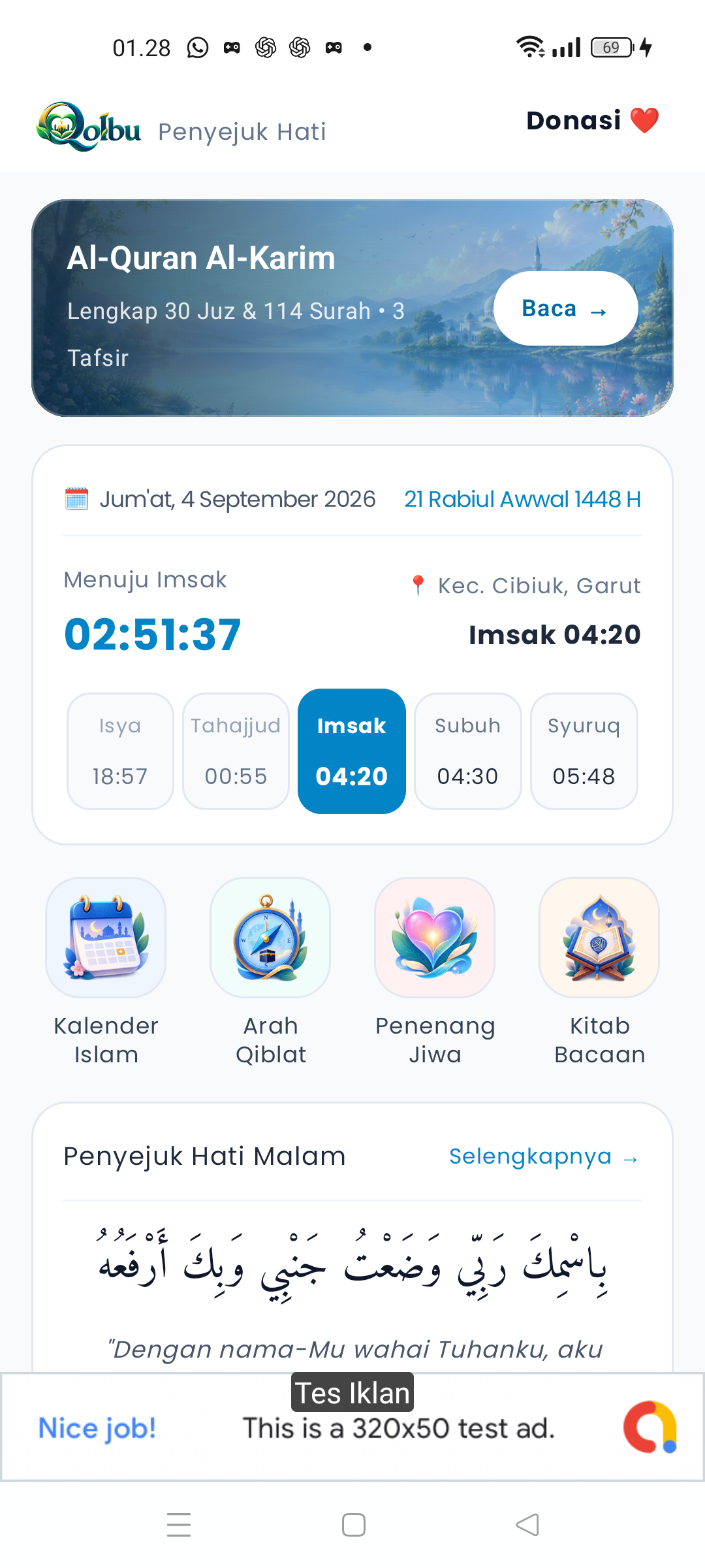 Screenshot Qolbu App