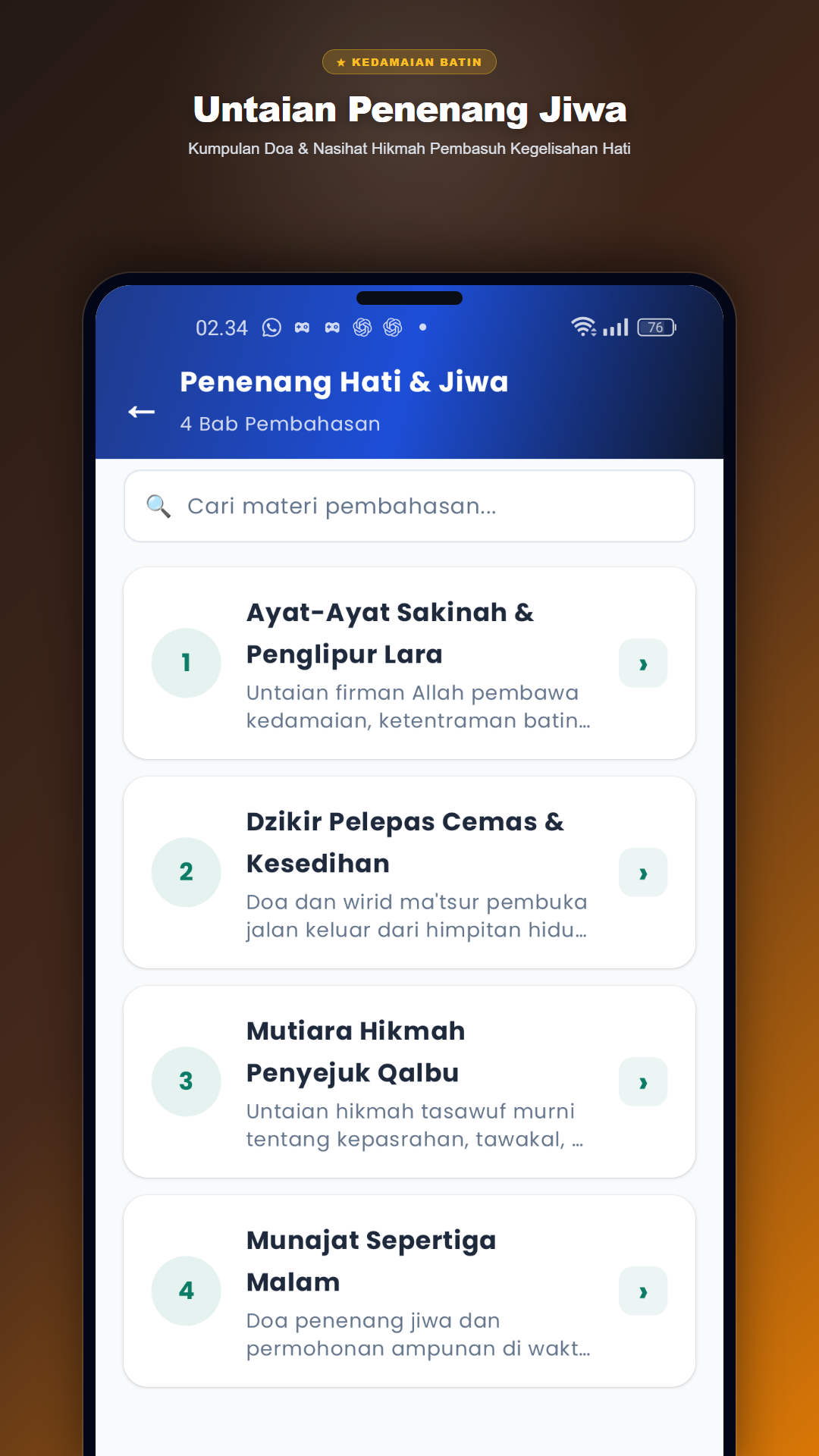Untaian Penenang Jiwa